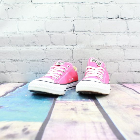 CONVERSE Pink Low Top All Star Casual Sneaker Sz 7 - Picture 2 of 9